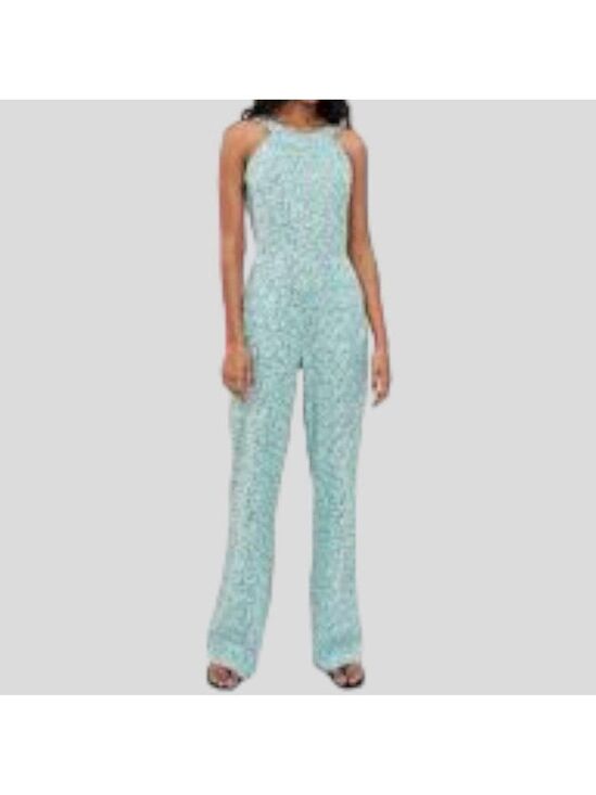 zara Pants - ZARA‎ Women's Wide Leg Jumpsuit Sz. M Ditsy Floral Wide Straps Pockets